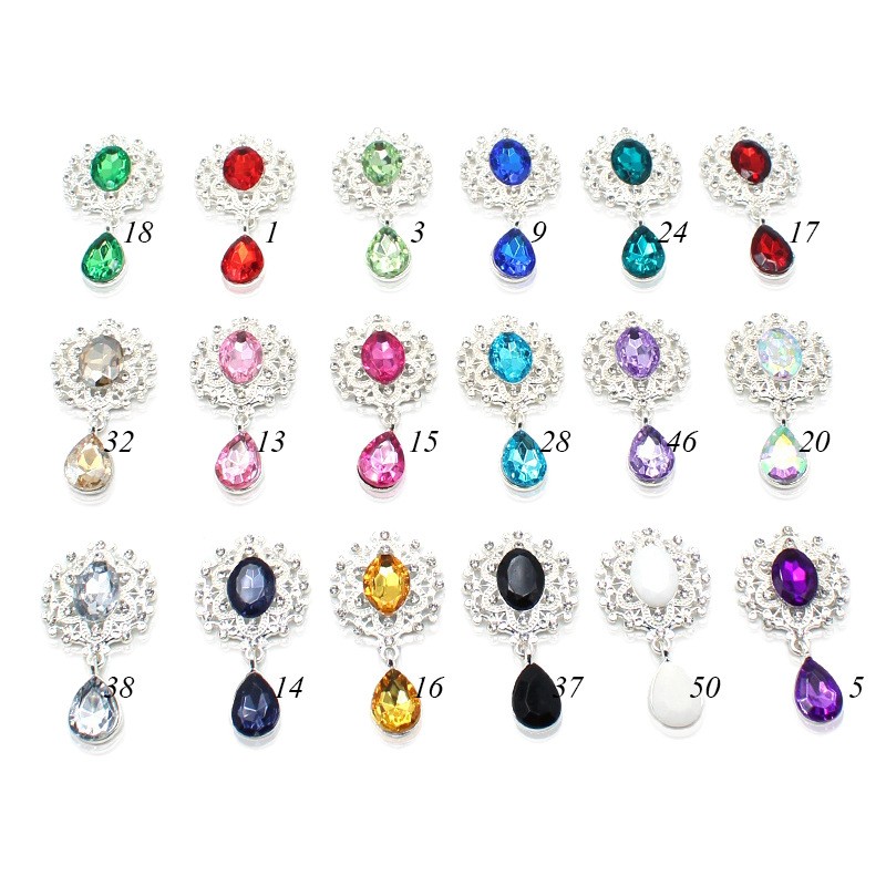 Cocktail Recipe Book - Shiny 25 * 46MM 10Pcs Crystal