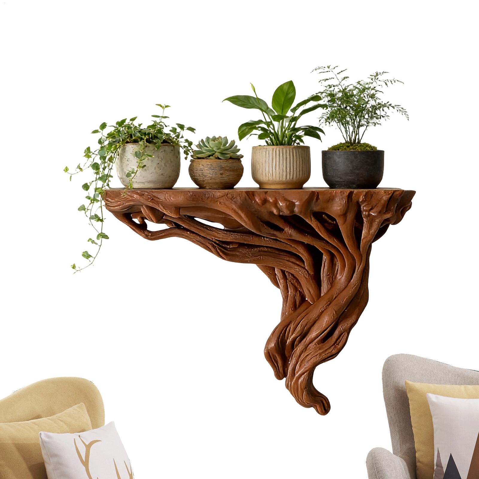 Tree Root Shaped Shelf Wall Ra - огляд і ціна Home Bar Shelf