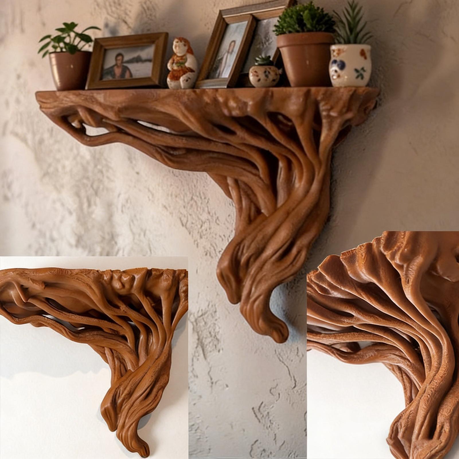 Tree Root Shaped Shelf Wall Ra - огляд і ціна Home Bar Shelf