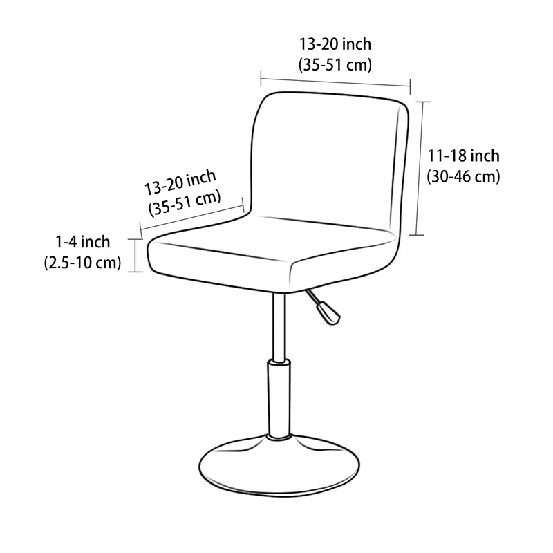 1/4pcs Jacquard Bar Stool Cove - огляд і ціна Home Bar Seating