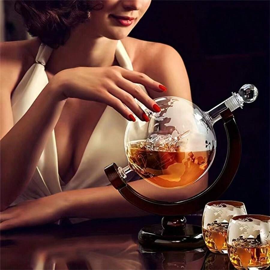 1-piece/3-piece set of globe d - огляд і ціна Decanter Globe Set