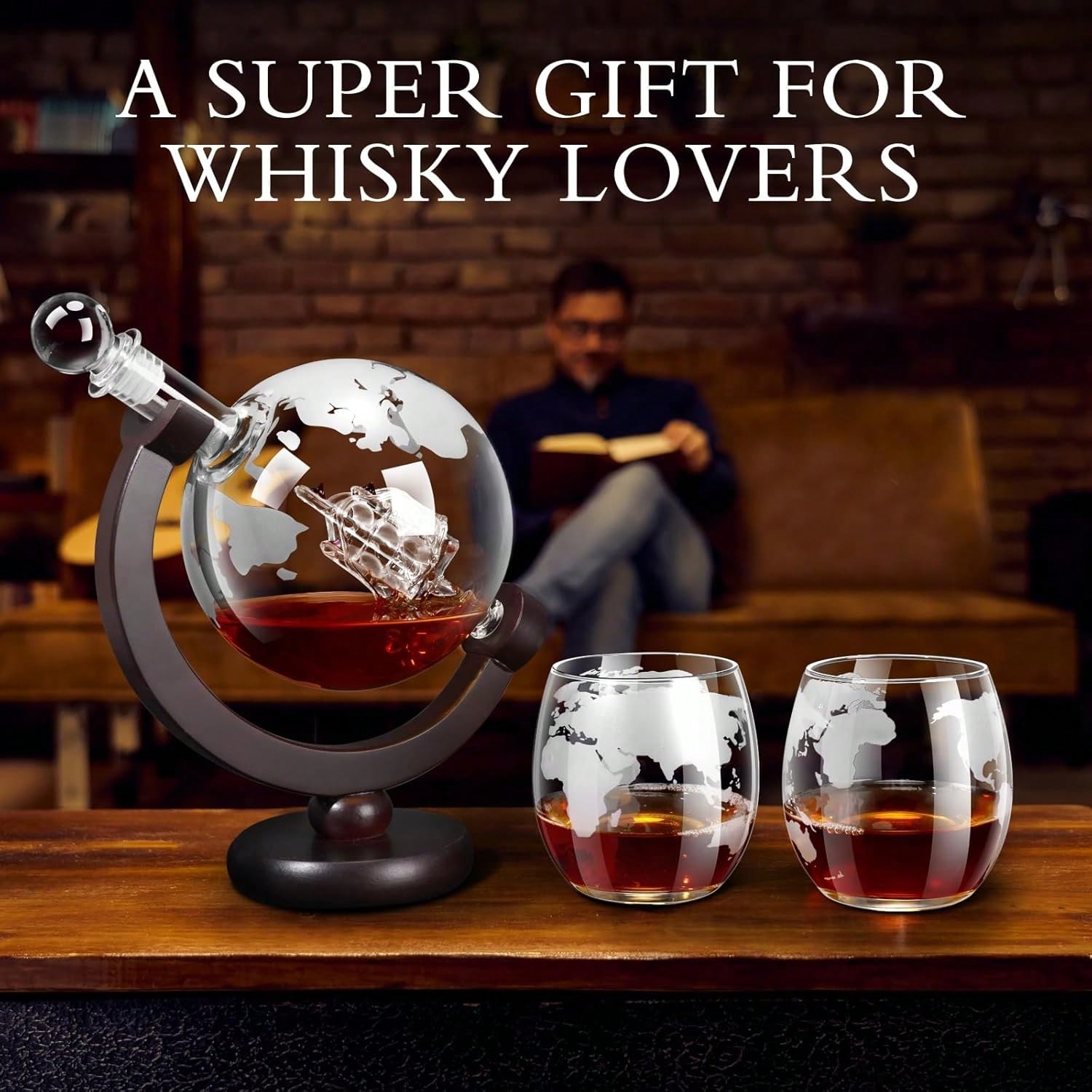 Whiskey Decanter Globe Set for - огляд і ціна Decanter Globe Set