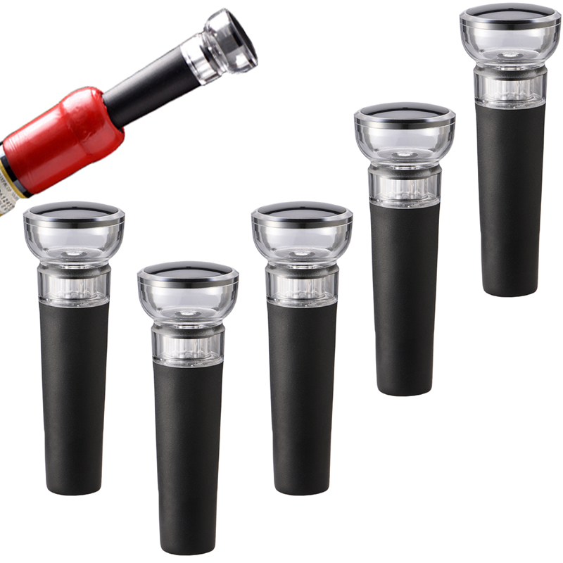 5PC Black Vacuum Pump Reusable - огляд і ціна Wine Preservation Pump