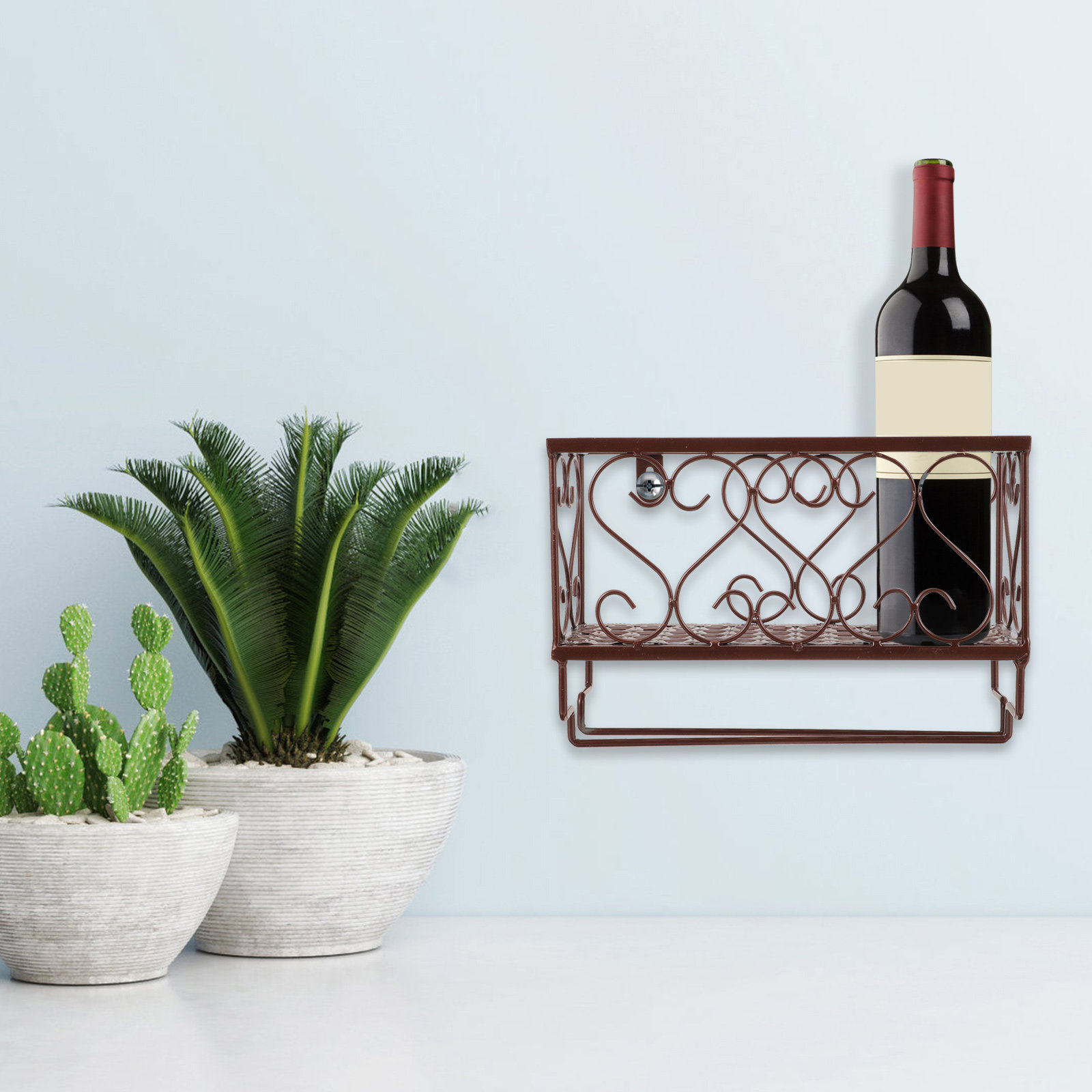 Space Saving Wall Mounted Wine - огляд і ціна Home Bar Shelf