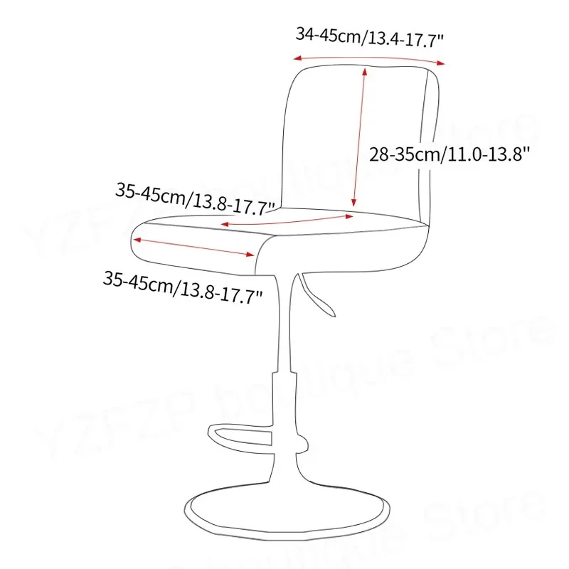 Velvet Solid Color Chair Cover - огляд і ціна Home Bar Seating