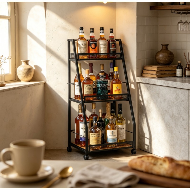 3-Tier Ladder Wine Rack Freest - огляд і ціна Home Bar Shelf