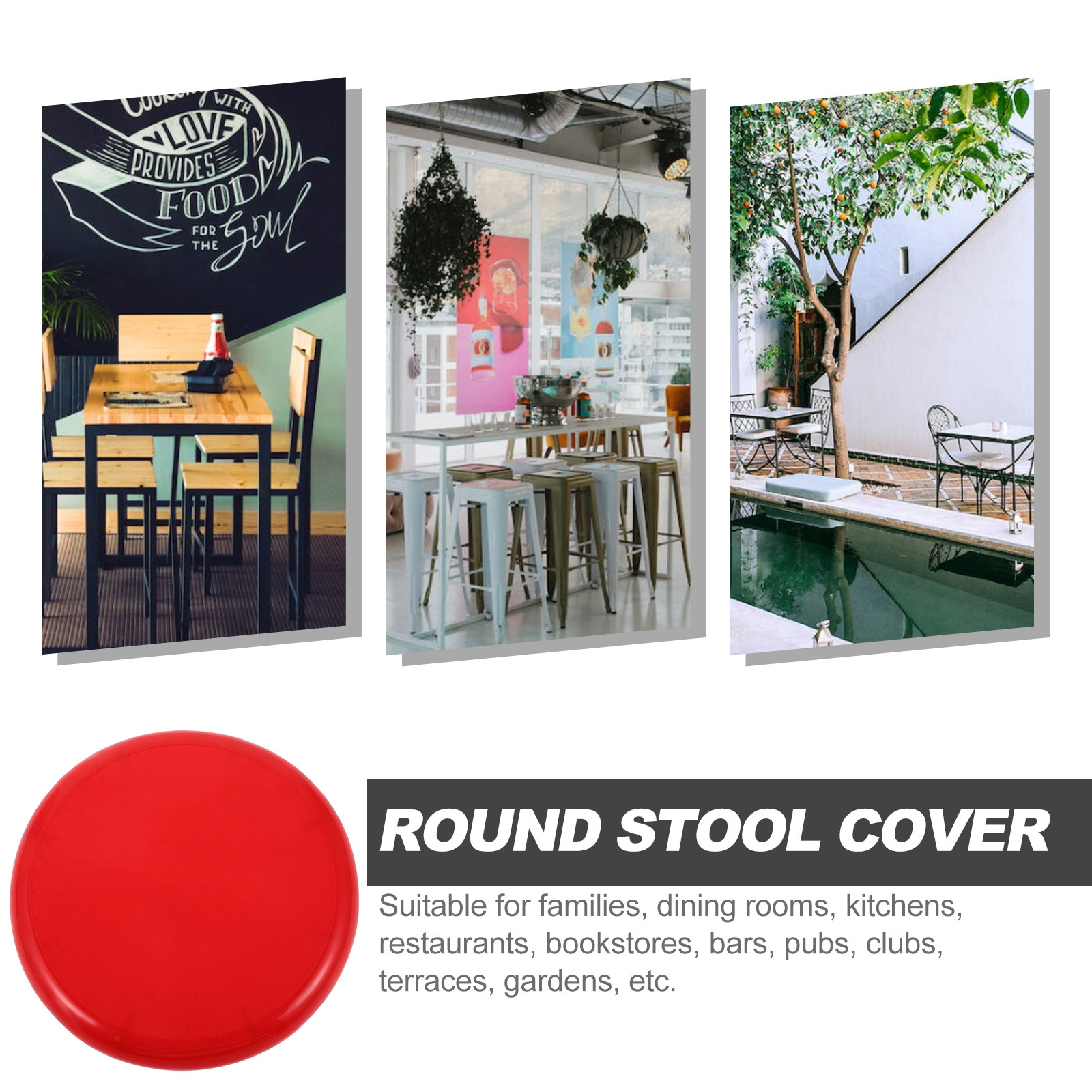 Round Stool Seat Replacement P - огляд і ціна Home Bar Seating