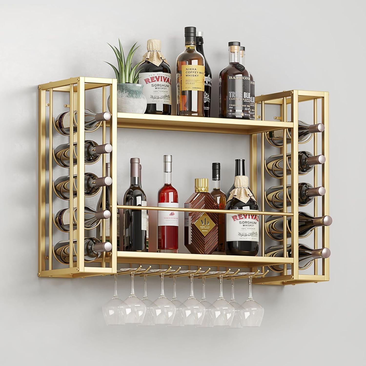 Wall Mounted Wine Rack, Wine R - огляд і ціна Home Bar Shelf