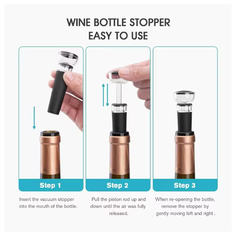 Wine Bottle Stoppers Are the P - огляд і ціна Wine Preservation Pump